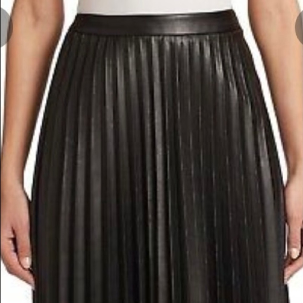 Banana Republic Faux Leather midi skirt